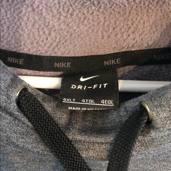 Nike Men's Charcoal Hoodie - Picture 3 of 3
